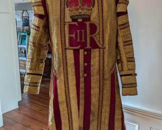 When's the last time you saw one of these? That's right, when you were on a whirlwind tour of London and you were trying to flirt with some of the Royal Guardsmen - I know you all too well!
This is an authentic uniform, worn by the Mounted Band of the Household Calvary. Like most other items in this house, you won't see this again anytime soon.