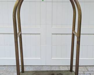 Here's something you can have that your neighbors don't have - a vintage brass hotel cart, by Forbes Ind., City of Industry, CA.