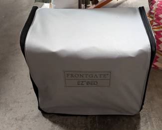 One of a pair of Frontgate "E-Z" twin bed self-inflating air mattress bed, with base.