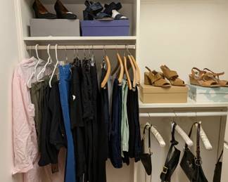 A few more pairs of women's shoes, pants and purses. Handbags by: Henry Cuir, Tod's, Stella McCartney, Miu Miu, Tanner Krolle, Lodis.