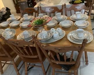 Serves 8 + serving pieces. 50. Harmony house, 1 chip