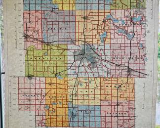 June 4, 1979 Kosciusko County Road Map