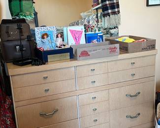 MCM Blonde Dresser with Mirror