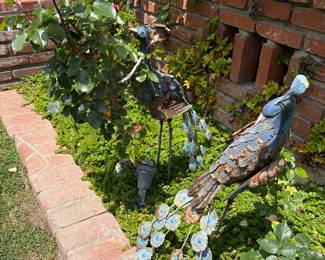 Cool vintage peacocks