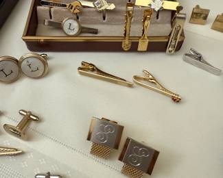 Lots of tie bars and cuff links