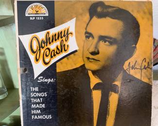 Autographed Johnny Cash album