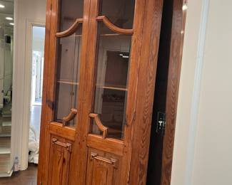 Fabulous antique European pine corner cabinet🤩