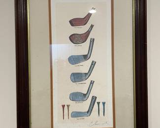 Signed Golf Art
