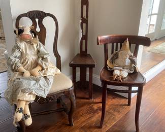 Antique Chairs & Collectable Animals