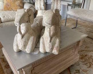 Beautiful Carved Wood Rams