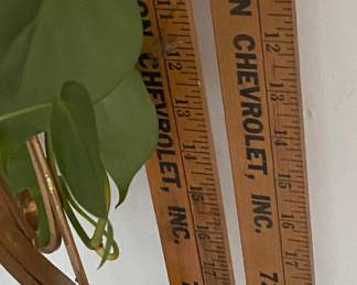 Thomason Chevrolet Advertising Yard Sticks (Thomasville, N.C.) 
