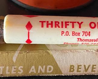 Thrifty Oil Co. Thomasville, N.C. Advertising Opener