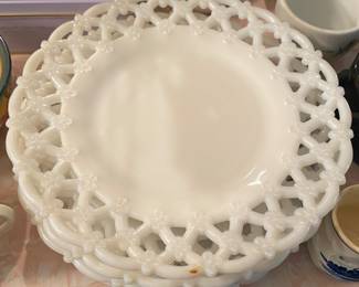 Milk Glass Plates