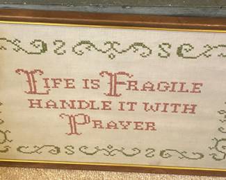Framed Needlepoint