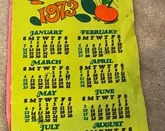 1973 Calendar