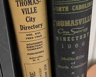 1960's Thomasville, N.C. City Directories