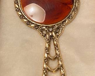 Small Ornate Hand Mirror