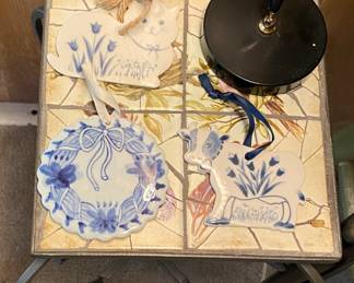 Tile Top Plant Stand