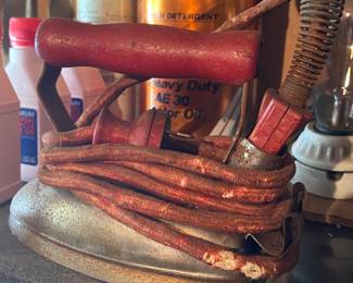 Red Wooden Handle Iron