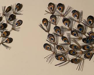 Vintage Peacock Wall Hangings