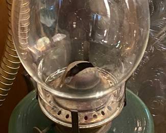 Emerald Green Oil Lamp
