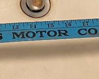 Phillips Motor Company Advertising Yard Stick T. Roy Phillips Carthage, N.C. 1969 Ford