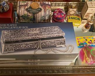 Dresser Mirror and Jewelry Boxes