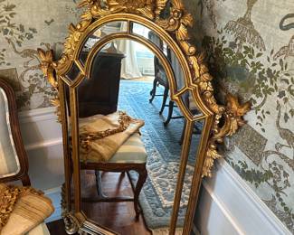 Maitland Smith Ornate Gold Mirror