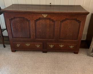 Antique English mule chest