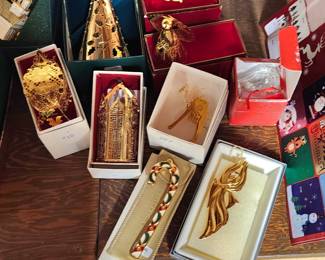 Reed Barton, Wallace Silversmiths Gold Tone Ornaments
