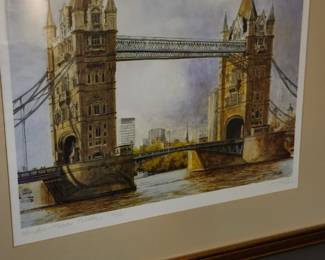 London Tower Print, signed by Artist