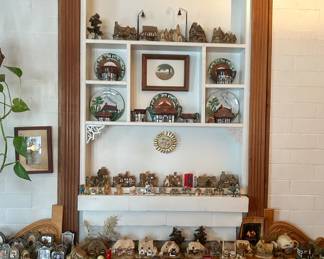 Lots of small ceramic cottages