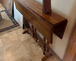 Charming very narrow drop leaf table