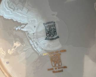 Bavarian plates hallmark Schumann Dresdner Rhinland