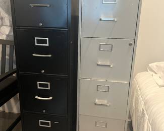 4-drawer file cabinets on casters