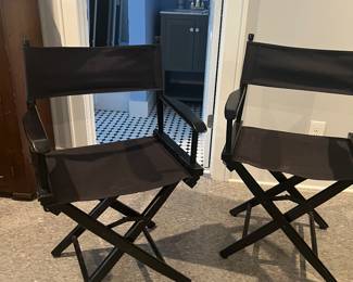 2 directors chairs
