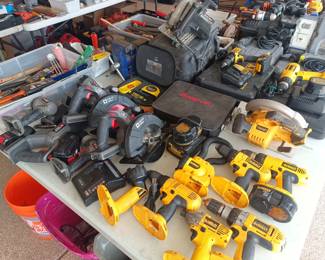Cordless tools - Craftsman, Dewalt and Milwaukee