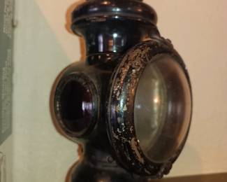 Antique railroad lamp