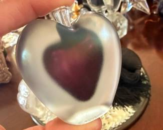 Lalique Heart with Strawberry