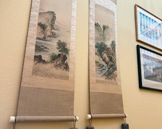 Japanese Wall Art with Gorgeous Tassels