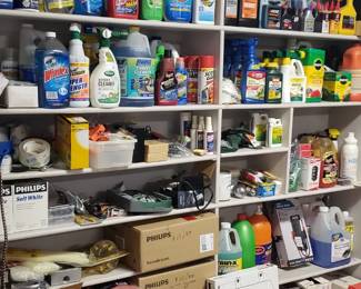 Chemicals, oils and cleaning supply