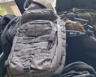 More tactical backpacks, sling bags of all sizes