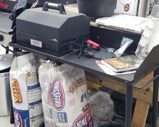 Camp Chef table with cooking box, like NEW