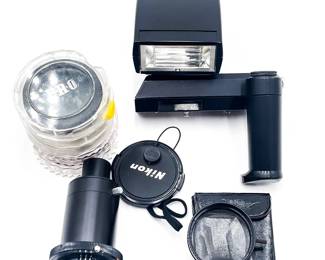 Lot of Olympus & Nikon Camera Accessories