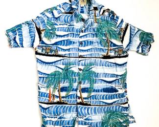 John Severson by Kahala Surf-Themed Rayon Shirt