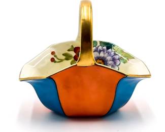 Noritake Art Deco Porcelain Basket