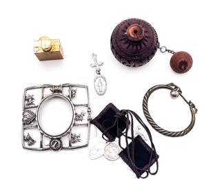 Lot of Religious and Personal Items, Mixed Materials
