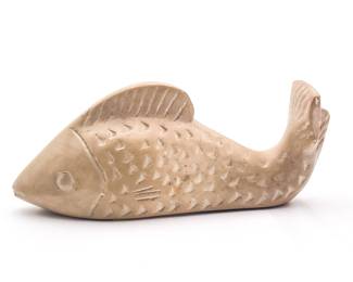 Hand-Carved Kenyan Soapstone Fish Figurine