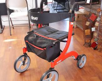 Drive Nitro Euro-Style Aluminum Four Wheel Rollator #RTL10266