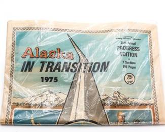 Vintage 1975 Alaska In Transition 25th Annual Progress Edition Newspaper